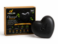 OrgoVera Naturals Charcoal & Lemon Handmade Soap | Oil Control & Brightening |2* 70g | Buy 1 Get 1 Free