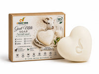 OrgoVera Naturals Charcoal & Goat Milk Handmade Soap Combo | Acne Care & Moisturizing | Buy 1 Get 1 Free