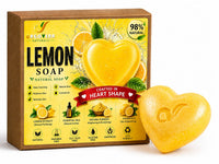OrgoVera Naturals Charcoal & Lemon Handmade Soap | Oil Control & Brightening |2* 70g | Buy 1 Get 1 Free