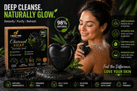 OrgoVera Naturals Charcoal & Goat Milk Handmade Soap Combo | Acne Care & Moisturizing | Buy 1 Get 1 Free