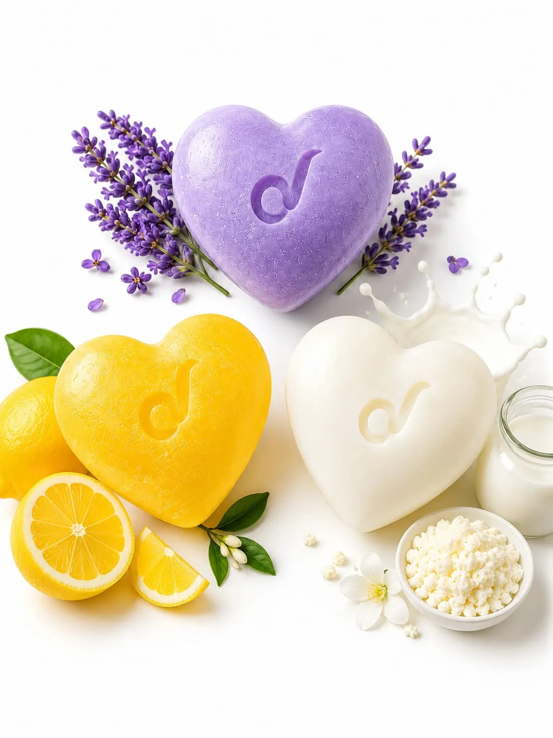 Lemon Lavender Goat Milk Soap Combo| Handmade | 3*65gm