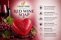 Red Wine Soap – Anti-Aging, Glow & Skin Firming |Handmade | 65gm