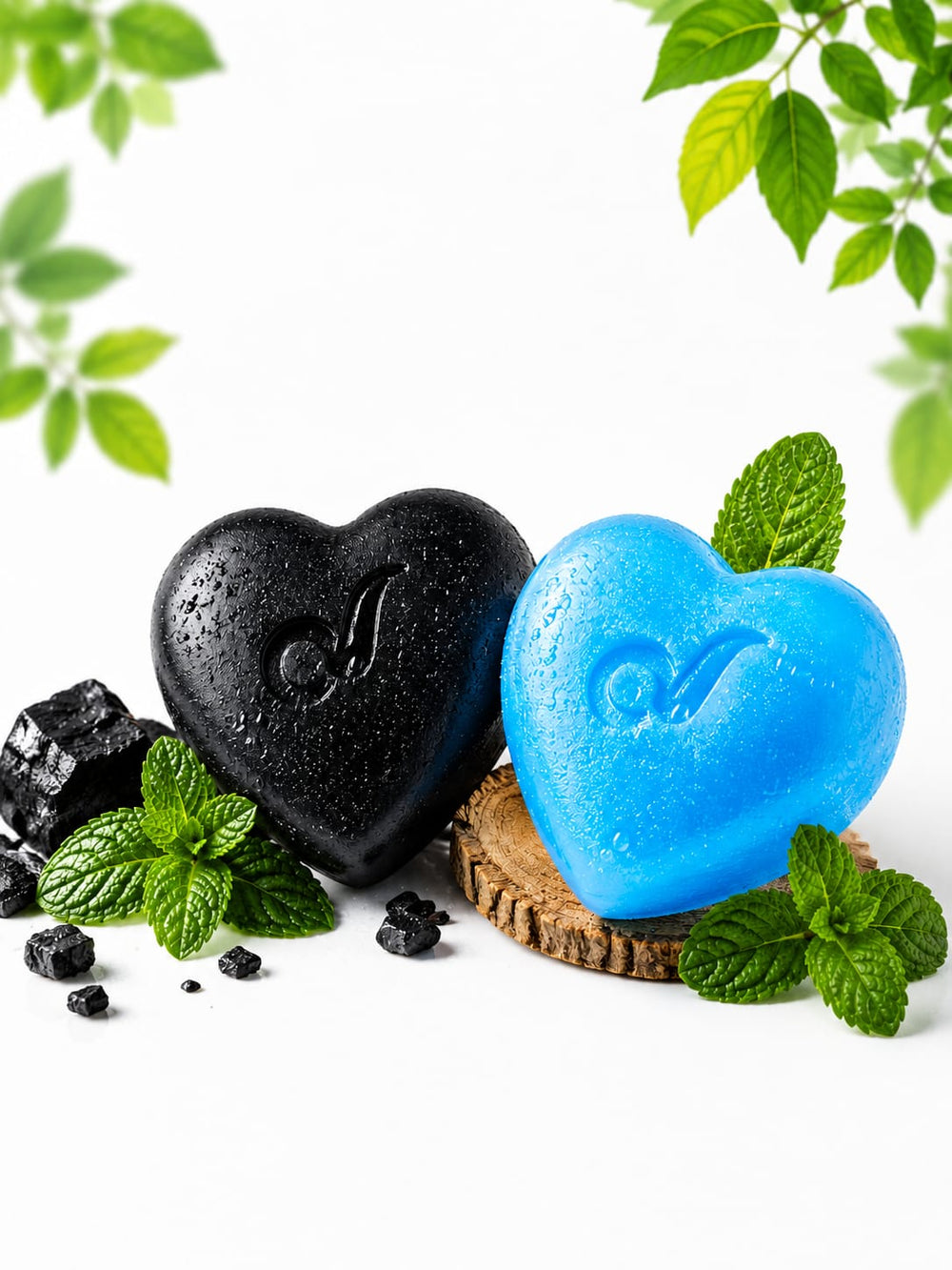 Charcoal & Mint Soap Combo | Natural Handmade | 2*65gm