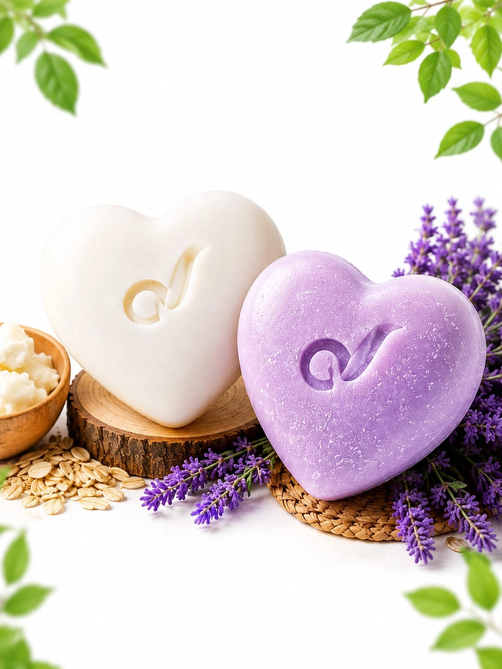 Goat Milk & Lavender Natural Soap Combo | Handmade | 2*65gm