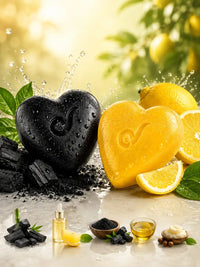 Charcoal & Lemon Natural Soap Combo  | Handmade | 2*65gm